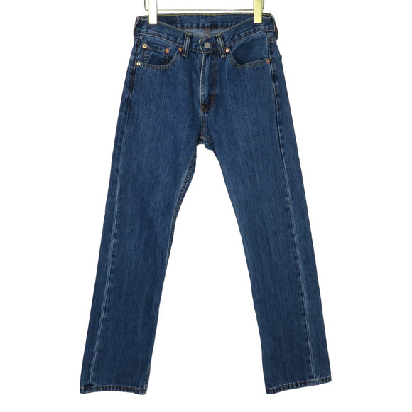 Levis 505 High Rise Straight Leg Jeans W29 L32 - Picture 1 of 4